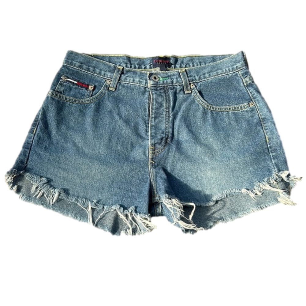 Tommy Jeans 11.5” High- Rise Boyfriend Fit Size 9Jr Cutoff Shorts